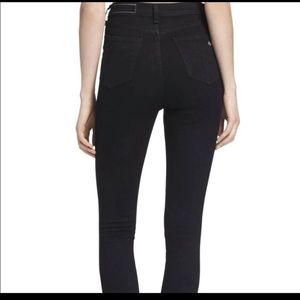 Rag & Bone Justine skinny black jean